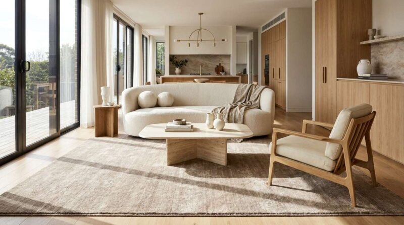 Luxury handcrafted rug by Elegant Textures Auckland